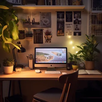 Freelancer working in a cozy home office setup - Image 3