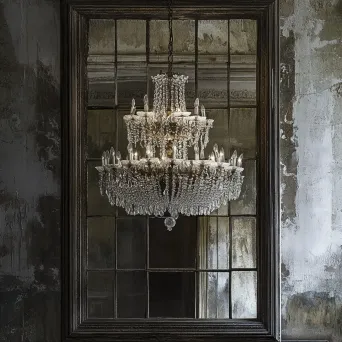 Reflection of a Grand Chandelier