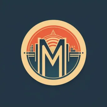 Stylized Retro Monogram Logo