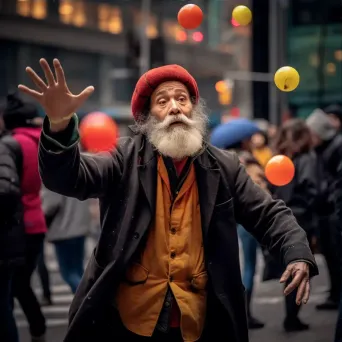 Street jugglers cascade - Image 3