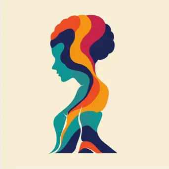 Abstract figure logo for mental health non-profit - Image 2