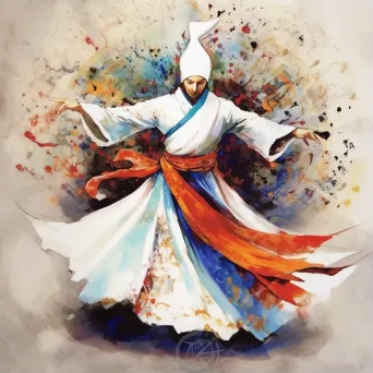 Sufi whirling dervish movement - Image 1