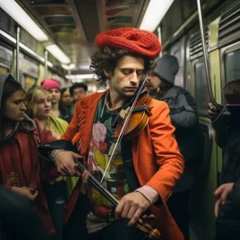 Underground subway performers - Image 4