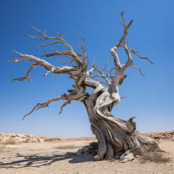 Resilient Olive Tree Under Clear Sky