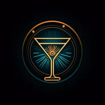 Elegant Cocktail Lounge Logo