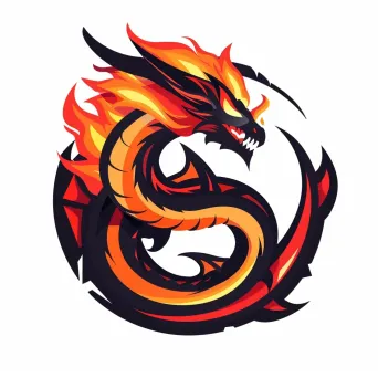 Dragon Emblem Logo for Gaming Community - Image 2