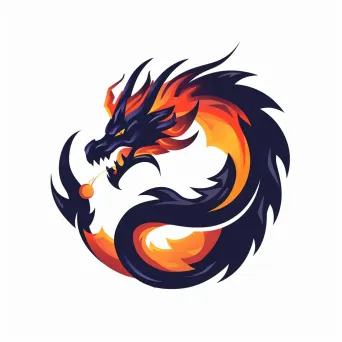 Dragon Emblem Logo for Gaming Community - Image 3