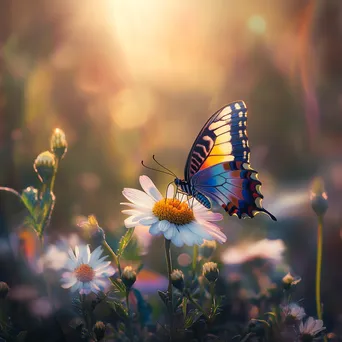 Butterfly on Daisy