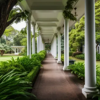 Colonial plantation house with white columns - Image 3