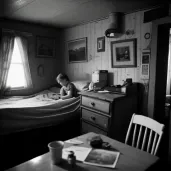 Image of a 1960s style bedroom with futuristic elements - Image 4