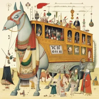 Marco Polo traveling on the Silk Road - Image 1