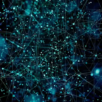 Abstract cyber security concept with intricate patterns - Image 1