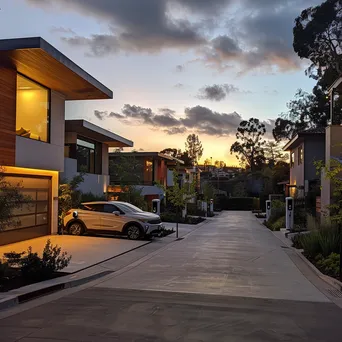 Driveway with smart charging stations for electric vehicles - Image 3