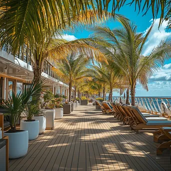 Relaxation on a Cruise Ship Sun Deck