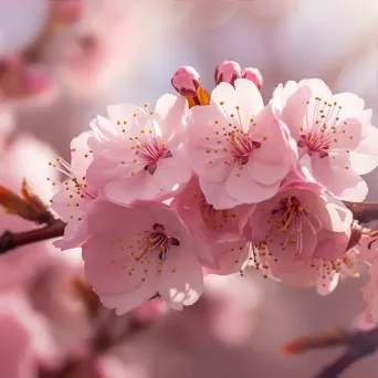 cherry blossoms close-up - Image 3