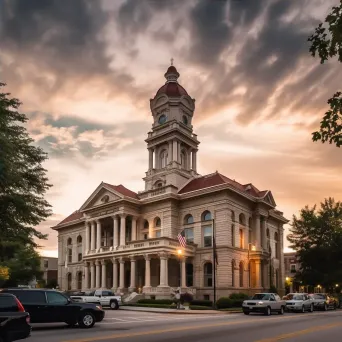 Historic Courthouse with Clock Tower