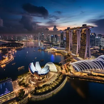 Singapore Marina Bay night - Image 1