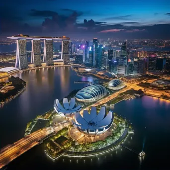 Singapore Marina Bay night - Image 2