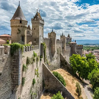 Stunning medieval architecture of the fortified Carcassonne citadel in France - Image 2