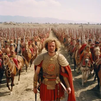 Alexander the Great leading his army in conquest - Image 1