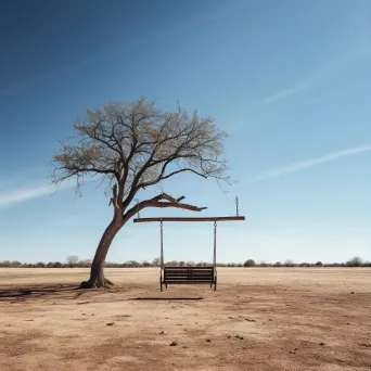 Solitary swing in empty playground shot on Sony A7 III - Image 3