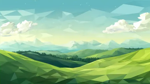 Low Poly Grassy Hill