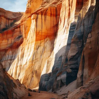 Close-up of canyon rock formations - Image 1