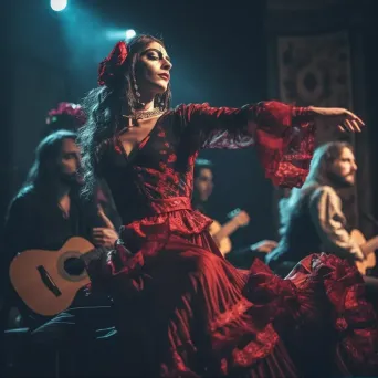 Spanish flamenco performance with passionate dancers - Image 1