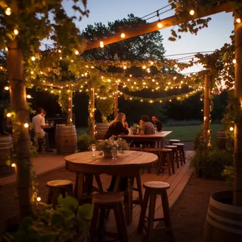 Outdoor Wine Bar Atmosphere