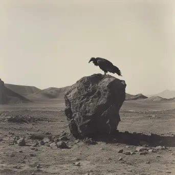 vulture in desert - Image 3