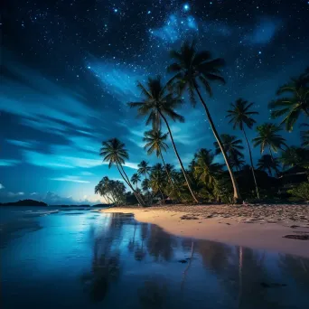 Milky Way over Serene Beach