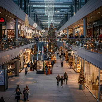 Holiday Spirit in the Mall