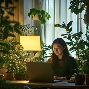 Remote Therapy Session in Calming Office