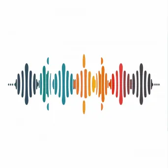 Music studio logo with abstract sound waves - Image 3