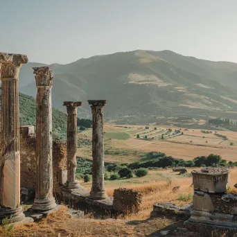 Ancient Roman Amphitheater Ruins