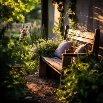 Cozy Corner in Herb Garden