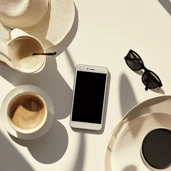 Fashion Flat Lay with Smartphone