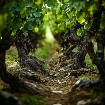 Ancient vine vineyard surrounded by greenery - Image 3