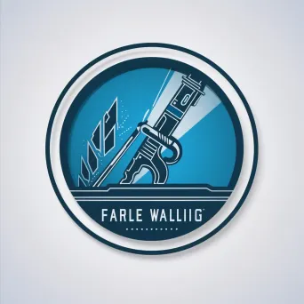 Bold and industrial logo design with welding torch icon in blue and gray colors - Image 4