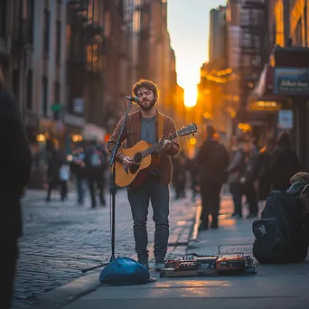 Singer-Songwriter Street Performance