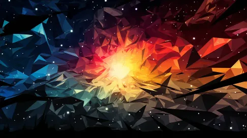 Low Poly Meteor Shower