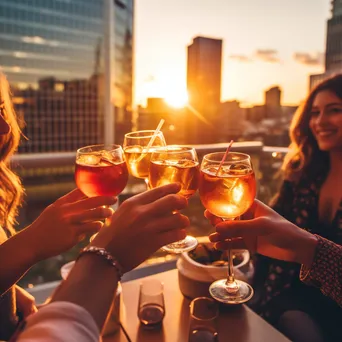 Cheers to Sunset Views