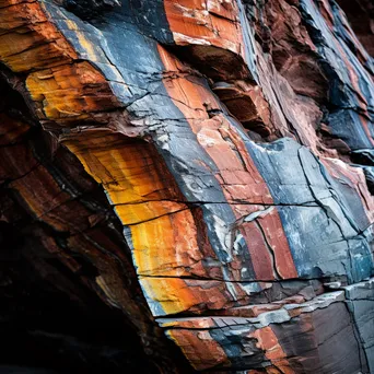 Close-Up of Rock Arch Texture