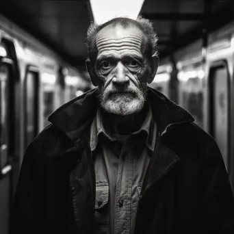 Subway platform street portrait - Image 3