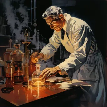 Scientist observing discovery in lab setting - Image 2