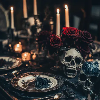 Spooky Dining Table Decor