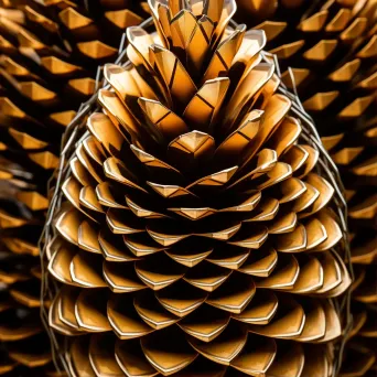 Close-up of a pinecone with natural geometric patterns - Image 1