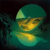 Mysterious glowing object hidden in underwater trench - Image 1