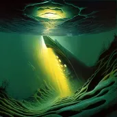 Mysterious glowing object hidden in underwater trench - Image 3