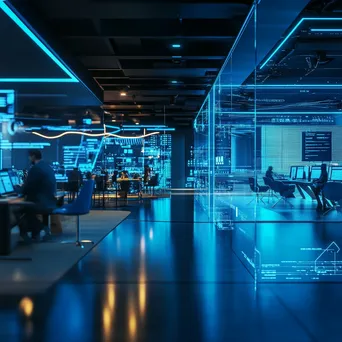 Futuristic Tech-Driven Co-Working Space